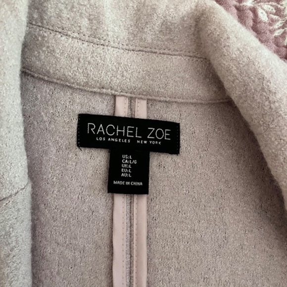 Rachel Zoe Lavender wool-blend Overcoat, Sz L, NWOT - Picture 5 of 7